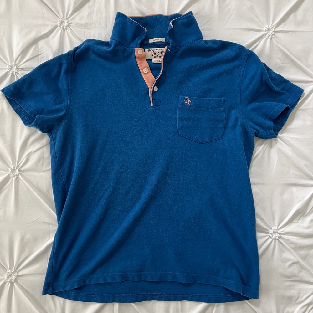 Original Penguin Blue Polo Shirt